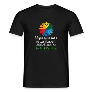 Organspenden retten Leben 23 - Männer T-Shirt - Schwarz - Vorne - AI Model Male 178 light (178cm)