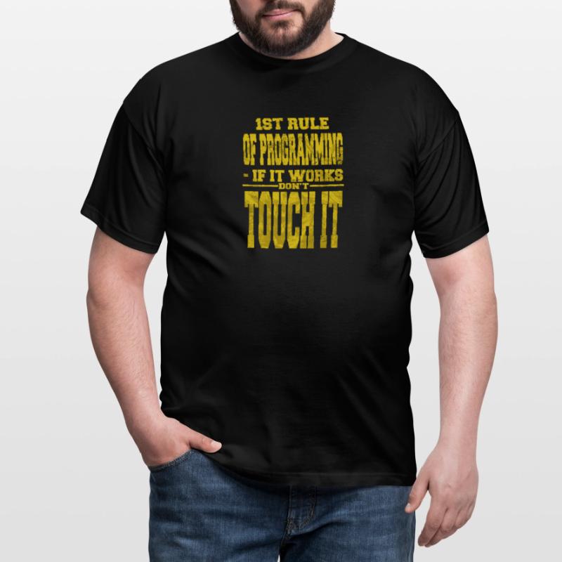 computer programming humor backend developer Männer T-Shirt