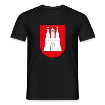 Hamburger Bier Logo - Männer T-Shirt - Schwarz - Vorne - AI Model Male 178 light (178cm)