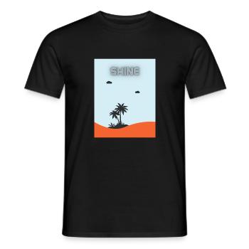 Herren Sommer T-Shirt - Männer T-Shirt - Schwarz - Vorne - AI Model Male 178 light (178cm)