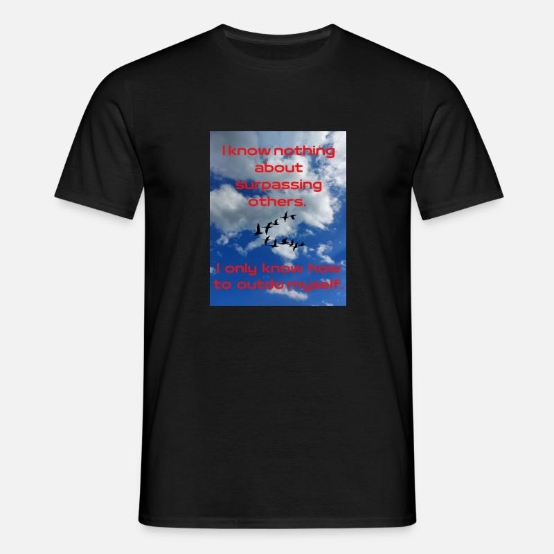 Samurai-sky - Männer T-Shirt - Schwarz