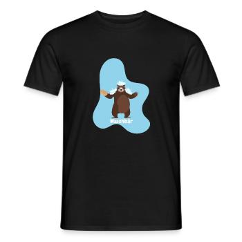 Raccoon - Men's T-Shirt - black - Front - AI Model Male 178 light (178cm)