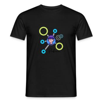 professor - Männer T-Shirt - Schwarz - Vorne - AI Model Male 178 light (178cm)