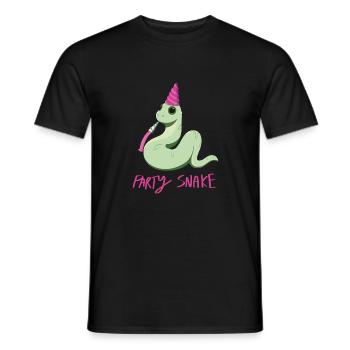 Serpent de fête - T-shirt homme - noir - Devant - AI Model Male 178 light (178cm)