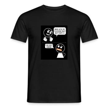 nut butter - Männer T-Shirt - Schwarz - Vorne - AI Model Male 178 light (178cm)