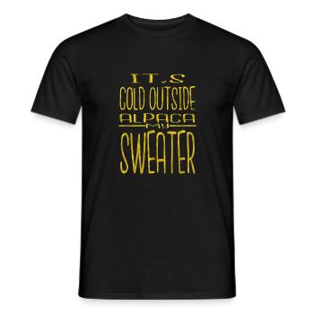 Animal Bodybuilding Comic Beach Holiday Jokes - Men's T-Shirt - black - Front - AI Model Male 178 light (178cm)