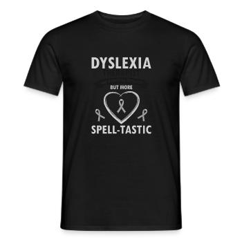 Dyslexia Therapy for Dyslexia Month - Men's T-Shirt - black - Front - AI Model Male 178 light (178cm)