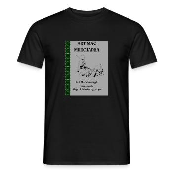 Art Mac Murrough Kavanagh - Men's T-Shirt - black - Front - AI Model Male 178 light (178cm)