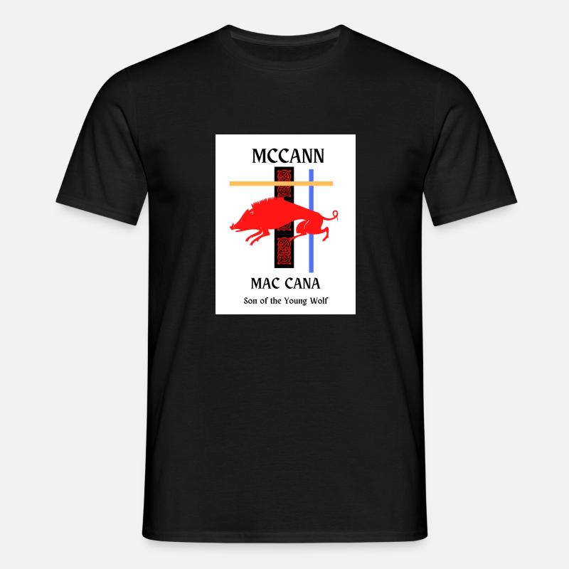 McCann efternavn - T-shirt til herrer - sort
