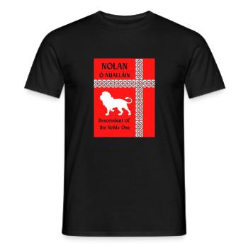 Nolan Familienname - Männer T-Shirt - Schwarz - Vorne - AI Model Male 178 light (178cm)