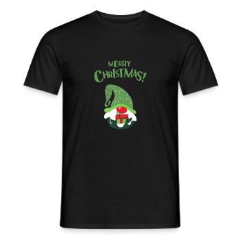 T-shirt de Noël pour de belles fêtes en famille. - T-shirt homme - noir - Devant - AI Model Male 178 light (178cm)