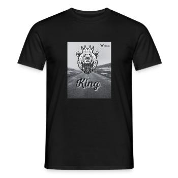 Roi - T-shirt homme - noir - Devant - AI Model Male 178 light (178cm)