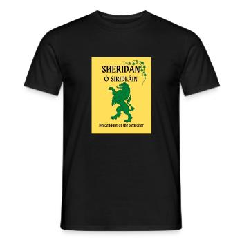 Nom de famille Sheridan - T-shirt homme - noir - Devant - AI Model Male 178 light (178cm)