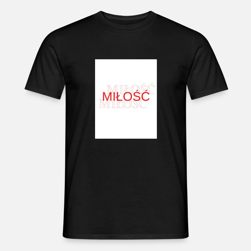 LIEBE - Männer T-Shirt - Schwarz