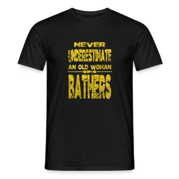funny sayings funny grandma athlete awareness - Men's T-Shirt - black - Front - AI Model Male 178 light (178cm)