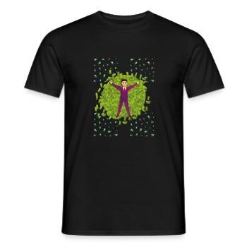 Geld - Männer T-Shirt - Schwarz - Vorne - AI Model Male 178 light (178cm)