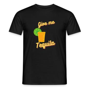 Give me Tequila Bar Trinken Junggesellenabschied - Männer T-Shirt - Schwarz - Vorne - AI Model Male 178 light (178cm)