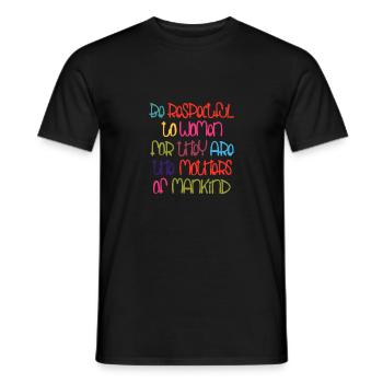 Be Respectful - Men's T-Shirt - black - Front - AI Model Male 178 light (178cm)