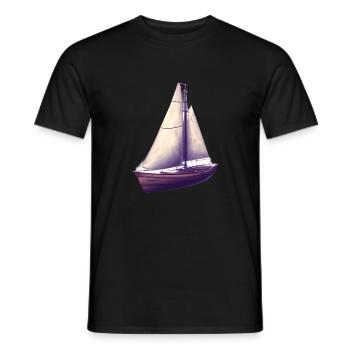Sailing Sailing Ship Sailboat Sailing Sailing Sailor - Men's T-Shirt - black - Front - AI Model Male 178 light (178cm)