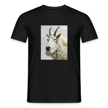 hihiziege3 - Männer T-Shirt - Schwarz - Vorne - AI Model Male 178 light (178cm)
