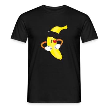 lustige Banane - Männer T-Shirt - Schwarz - Vorne - AI Model Male 178 light (178cm)