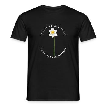 Série Spéciale Les Pléiades Terre des Narcisses - T-shirt homme - noir - Devant - AI Model Male 178 light (178cm)