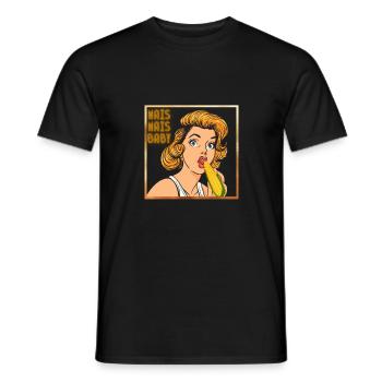 Mais Mais Baby - Männer T-Shirt - Schwarz - Vorne - AI Model Male 178 light (178cm)