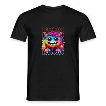 Chibi Blaze & Booo! Délice du démon Tee ! - T-shirt homme - noir - Devant - AI Model Male 178 light (178cm)