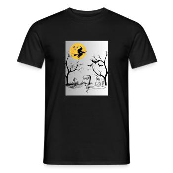 Helloween - Männer T-Shirt - Schwarz - Vorne - AI Model Male 178 light (178cm)
