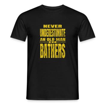best mom ever mom water sport grandpa and fishing - Men's T-Shirt - black - Front - AI Model Male 178 light (178cm)