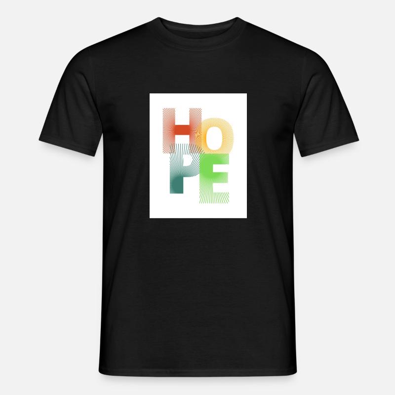 Hope - Männer T-Shirt - Schwarz