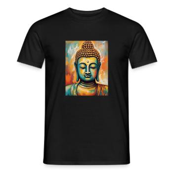 Bouddha - T-shirt homme - noir - Devant - AI Model Male 178 light (178cm)