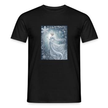 Die viertjüngste Tochter des Winters heißt Hope - Männer T-Shirt - Schwarz - Vorne - AI Model Male 178 light (178cm)