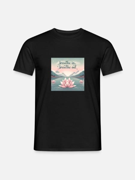 Mindful Lotus - Men's T-Shirt - black