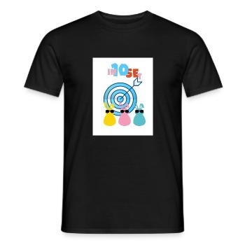 Abattu à 10. Intense et précis. - T-shirt homme - noir - Devant - AI Model Male 178 light (178cm)