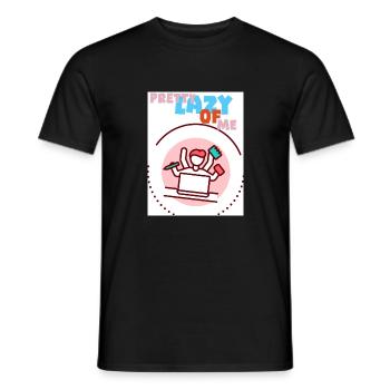 Assez paresseux de ma part. Paresseux-moi. - T-shirt homme - noir - Devant - AI Model Male 178 light (178cm)