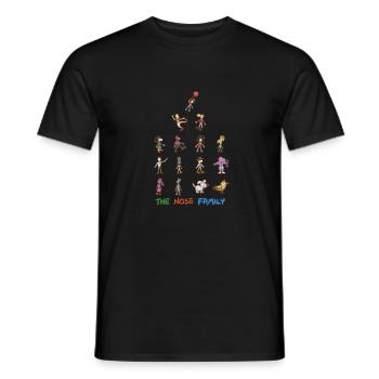 All in one with outline - Men's T-Shirt - black - Front - AI Model Male 178 light (178cm)
