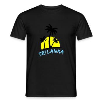 sri lanka - Männer T-Shirt - Schwarz - Vorne - AI Model Male 178 light (178cm)
