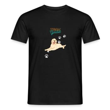 Team Goldie (Golden Retriever) - Männer T-Shirt - Schwarz - Vorne - AI Model Male 178 light (178cm)