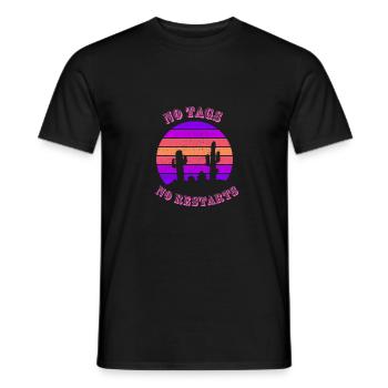 Line Dance No Tags No Restarts - Männer T-Shirt - Schwarz - Vorne - AI Model Male 178 light (178cm)