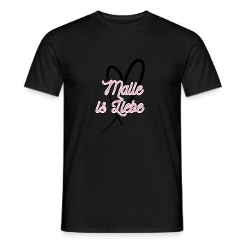Malle ist Liebe - Männer T-Shirt - Schwarz - Vorne - AI Model Male 178 light (178cm)