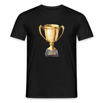 Cup for Champs and Winners - Men's T-Shirt - black - Front - AI Model Male 178 light (178cm)