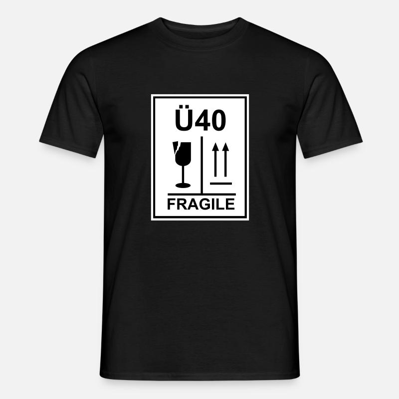 Ü40 - Männer T-Shirt - Schwarz