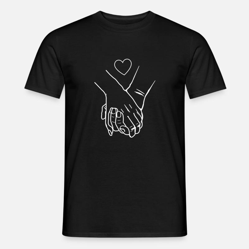 Hands Hearts - Men’s T-shirt - black