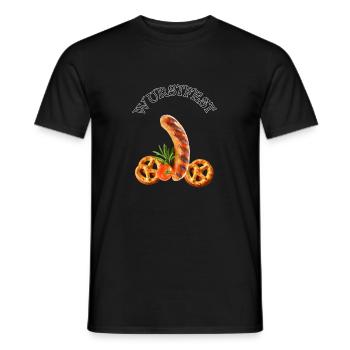 Wurstfest Men - Männer T-Shirt - Schwarz - Vorne - AI Model Male 178 light (178cm)