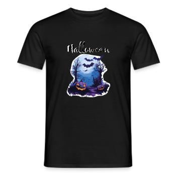 Halloween - Men's T-Shirt - black - Front - AI Model Male 178 light (178cm)