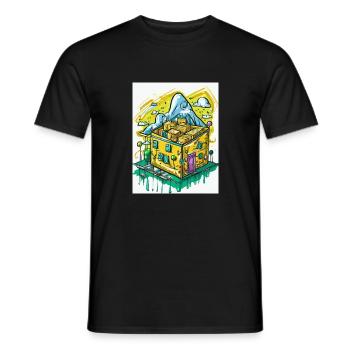 It rattles in the box - Men's T-Shirt - black - Front - AI Model Male 178 light (178cm)