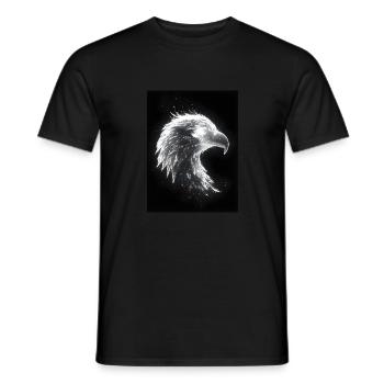 Eagle Neon Glow Gift - Men's T-Shirt - black - Front - AI Model Male 178 light (178cm)