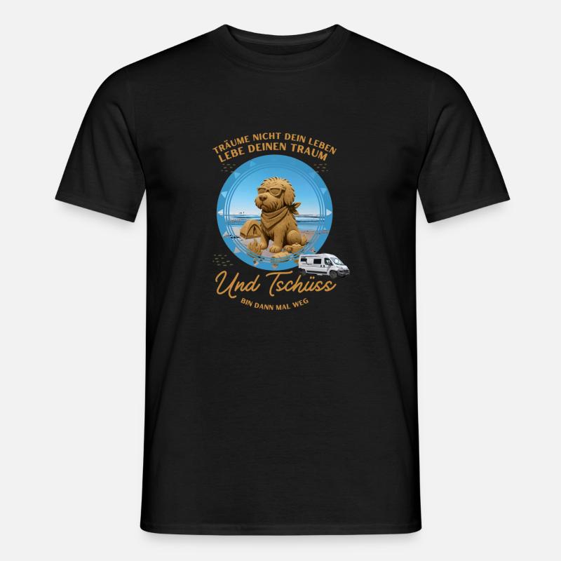 Und Tschüss - Männer T-Shirt - Schwarz