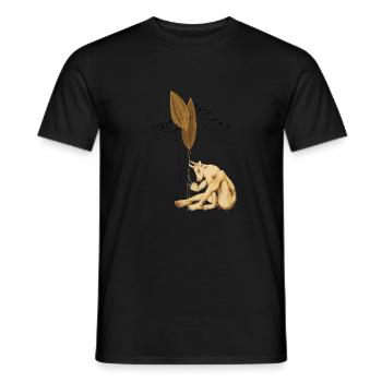 Seedbound Centaur with Dried Pods - Men's T-Shirt - black - Front - AI Model Male 178 light (178cm)